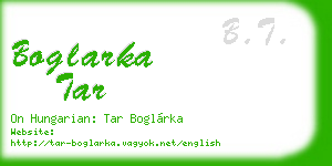 boglarka tar business card